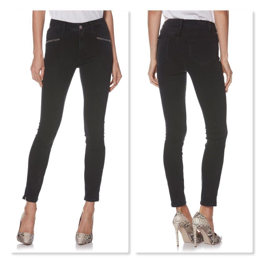 PAIGE Transcend Roxxi Zipper Teeth Jeans sz 27